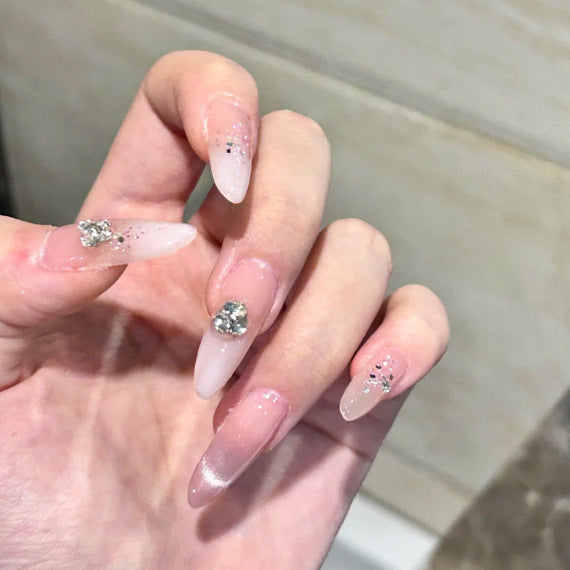 Glamorous Rhinestone-Embellished Press-On Nails Stornfield 1787394764
