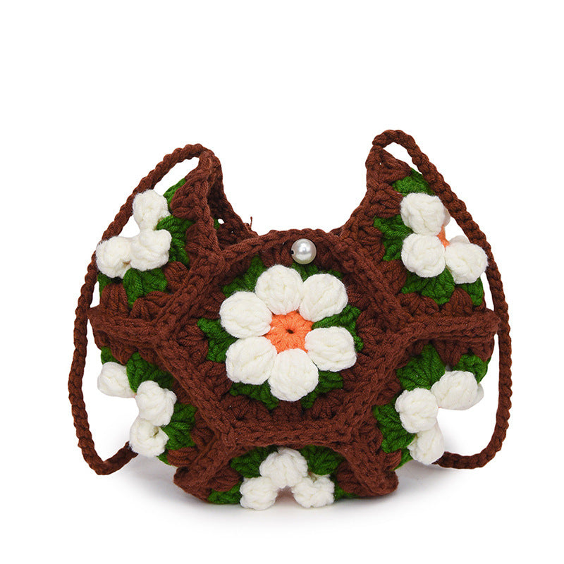 Handcrafted Floral Crochet Handbag