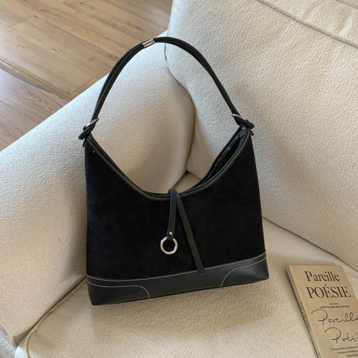 Suede Hobo Bag
