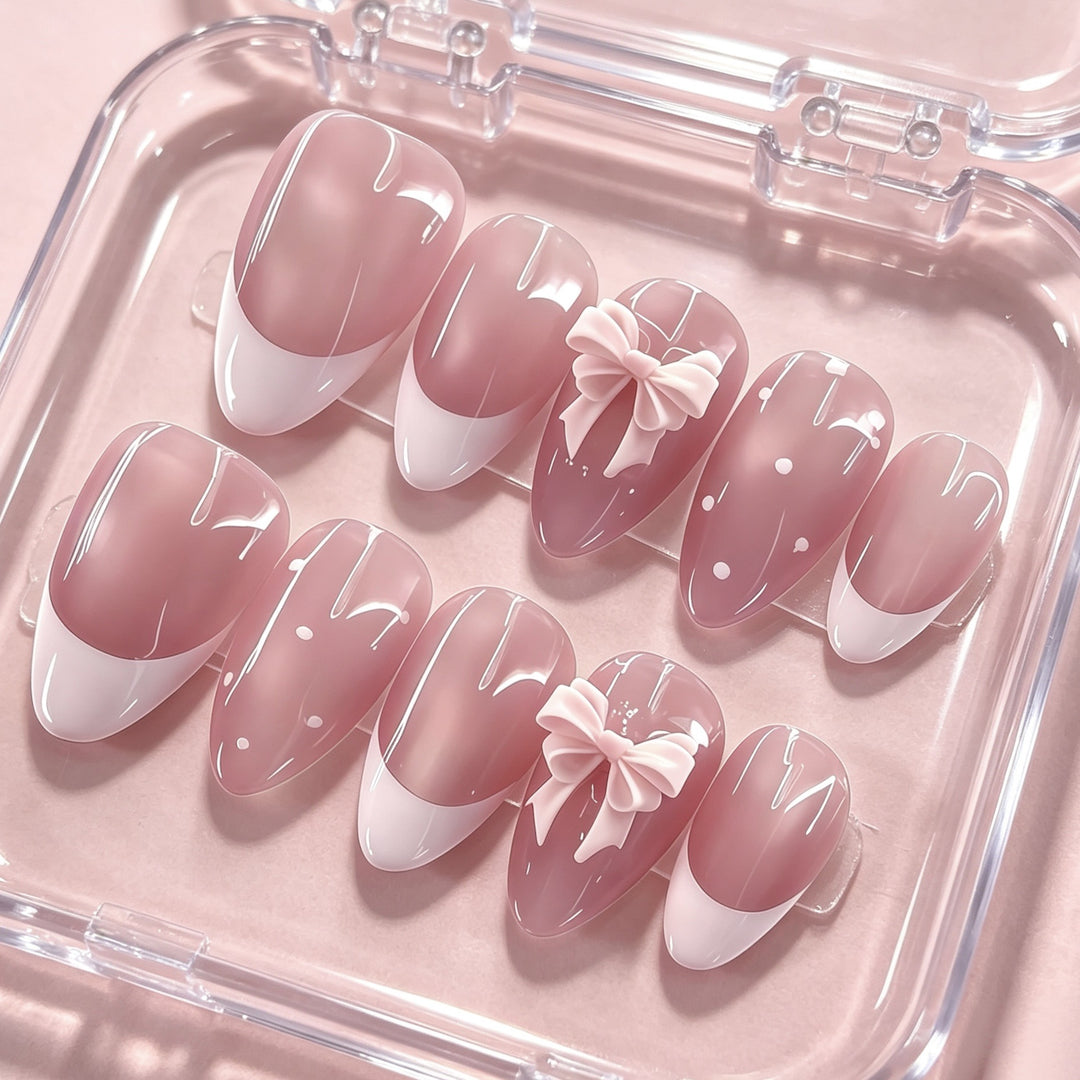 Elegant Floral Nail Art Press-On Set
