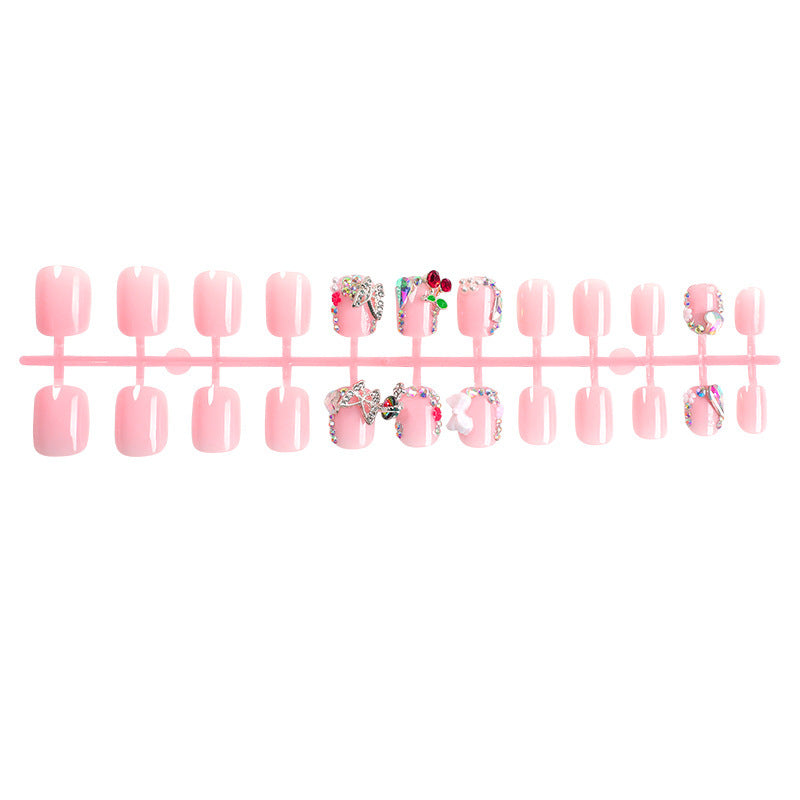 Acrylic nail set with sparkling 3D elements Stornfield