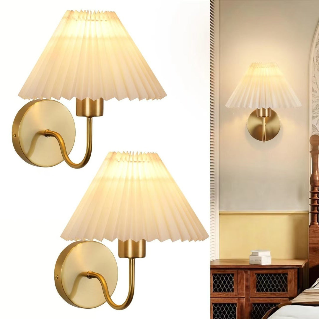Modern Pleated Wall Sconce