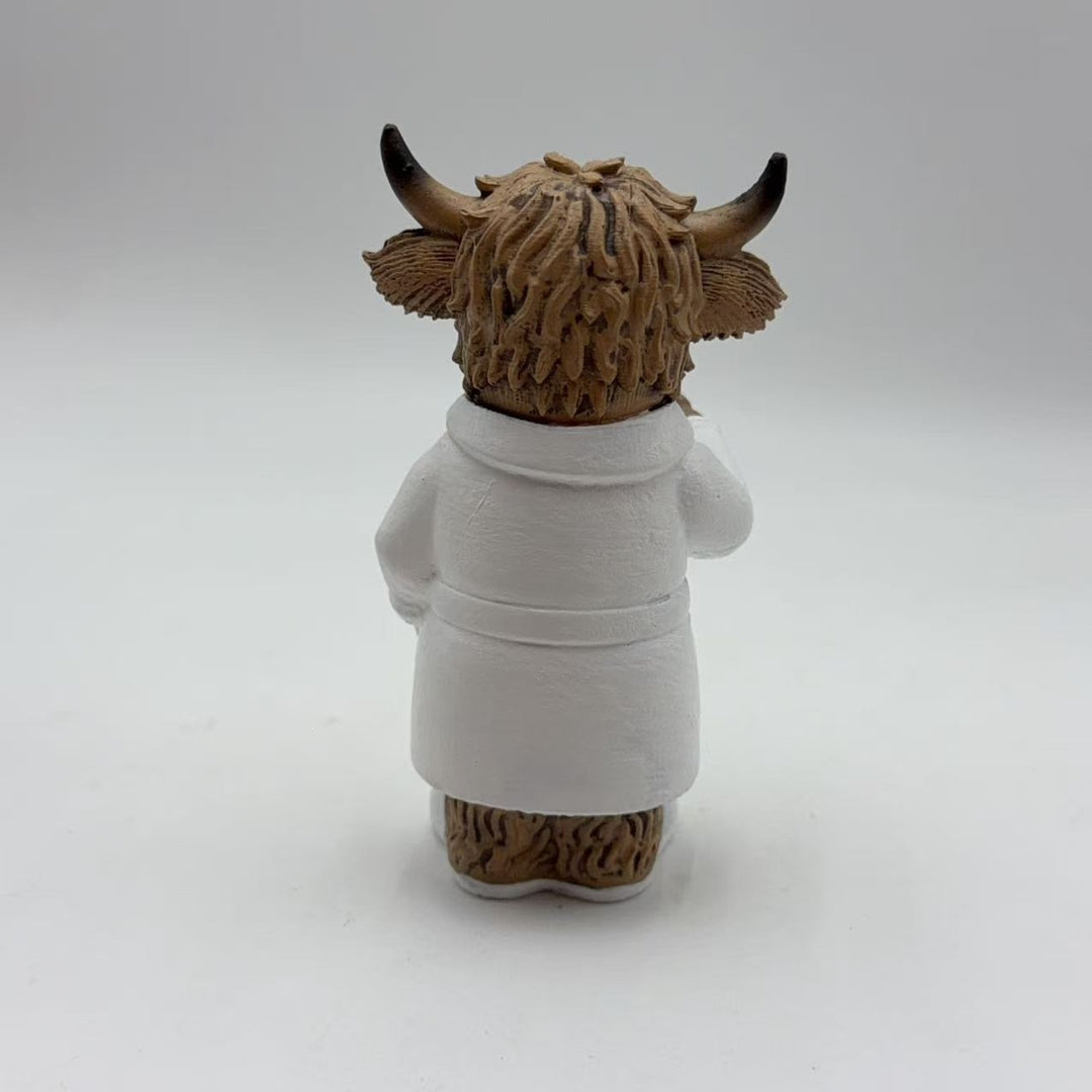 Funny Highland Cattle Bathroom Figure Stornfield