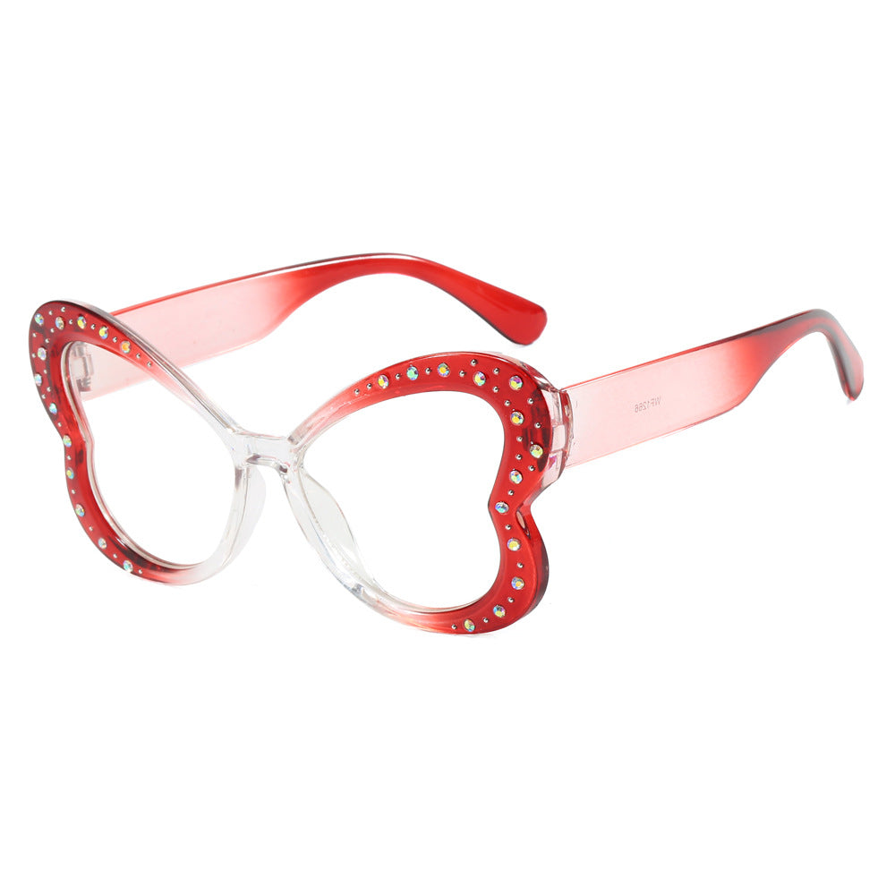 Women's playful heart-shaped sunglasses with glitter accents Stornfield