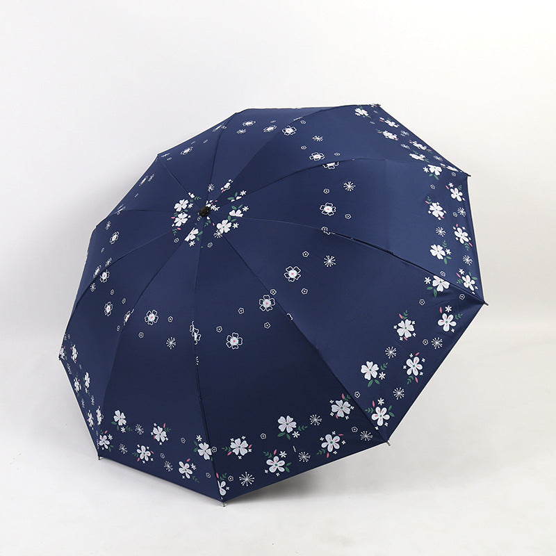 Women's Stylish Folding Umbrella with Floral Patterns Stornfield