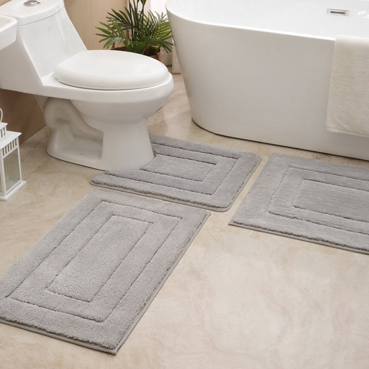 Soft Textured Rectangular Bath Mat