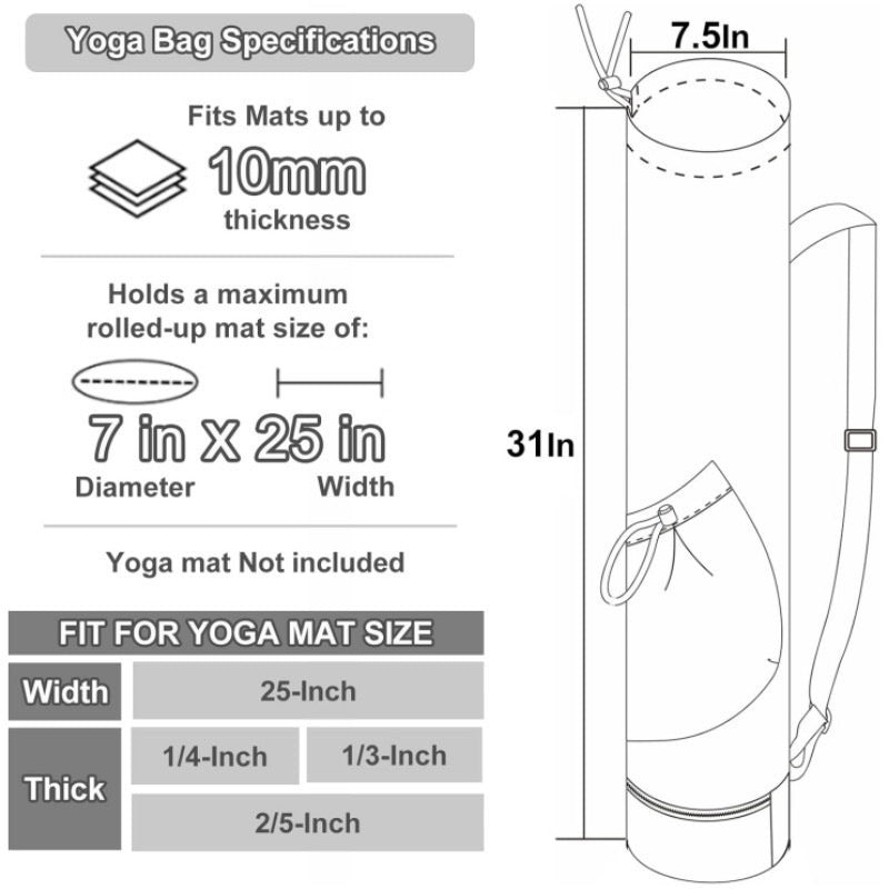 Sporty yoga bag with practical compartments Stornfield