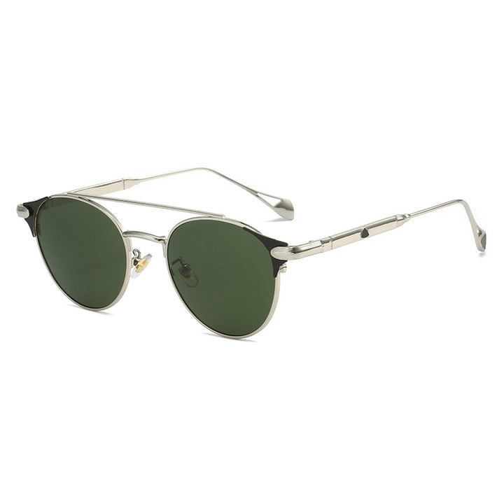 Women's round vintage sunglasses with high-quality metal frame and durable design Stornfield