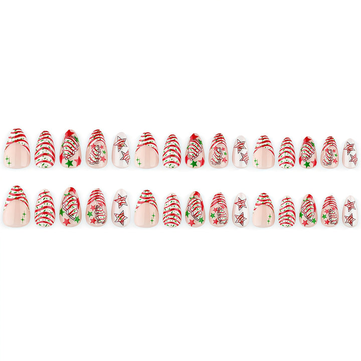 Festive artificial nails with Christmas motifs Stornfield