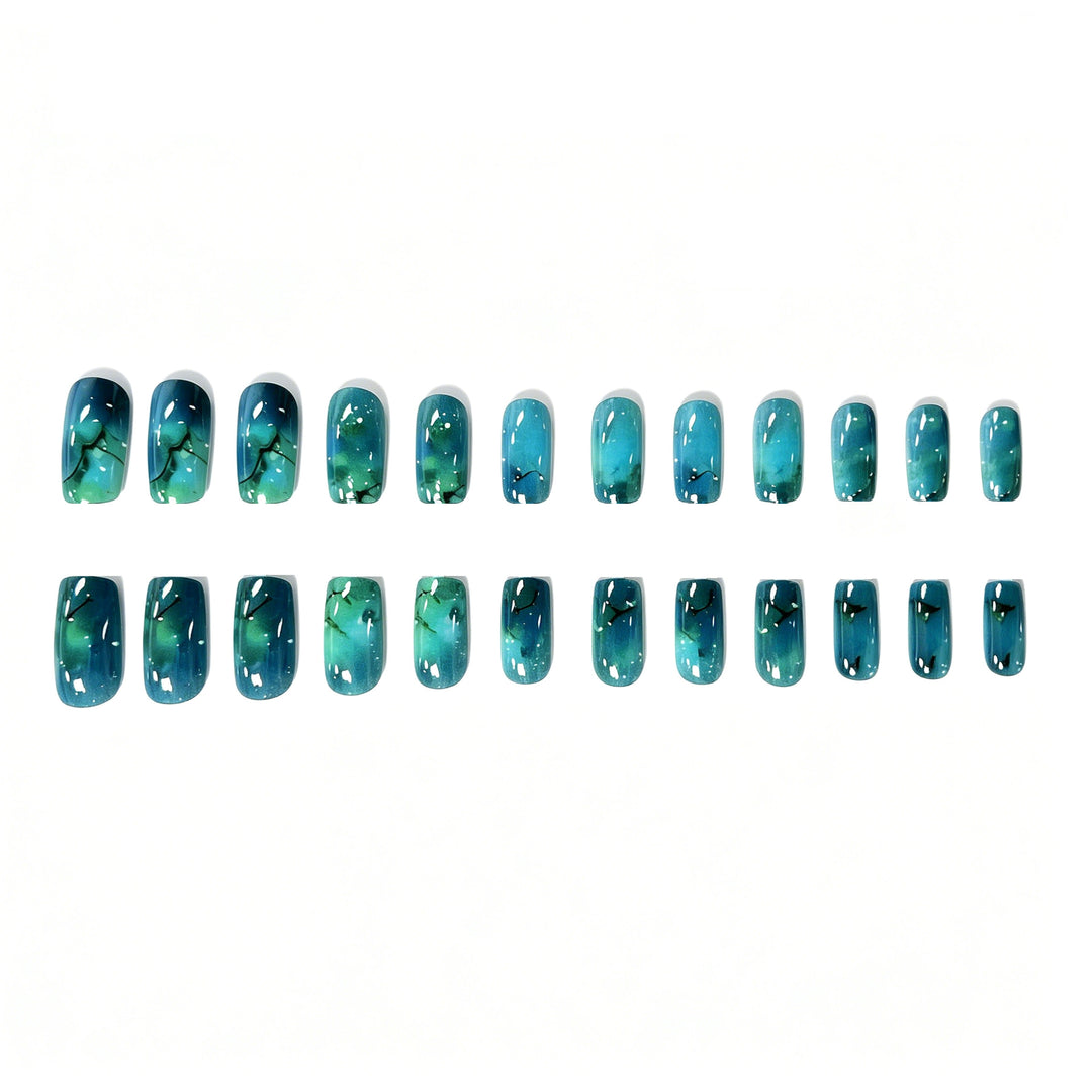 Artistic Ocean-Inspired Nail Art Stornfield