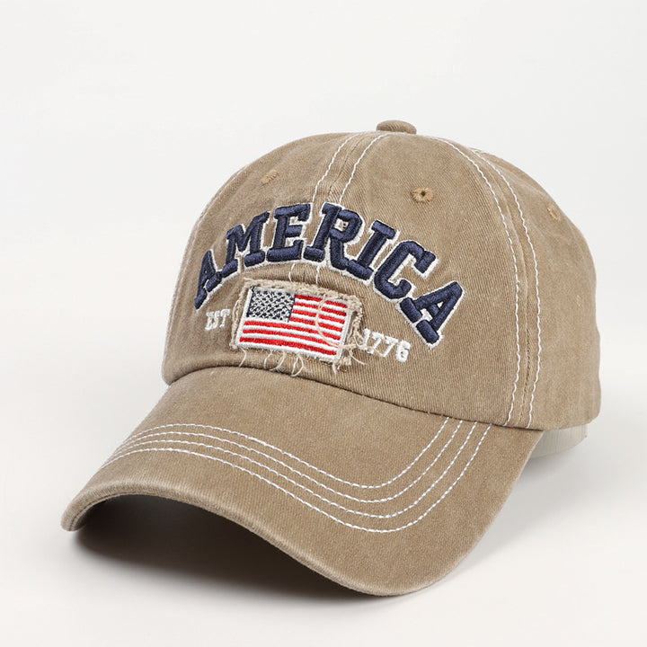 Men's Vintage-Inspired Embroidered Baseball Cap Stornfield