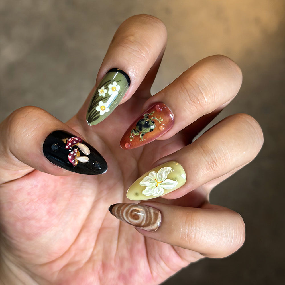 Artistic Themed Press-On Nail Set Stornfield 1787294329