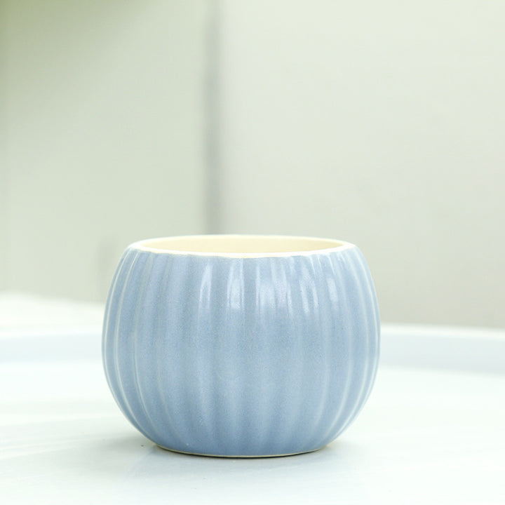 Ribbed Ceramic Planter Stornfeild