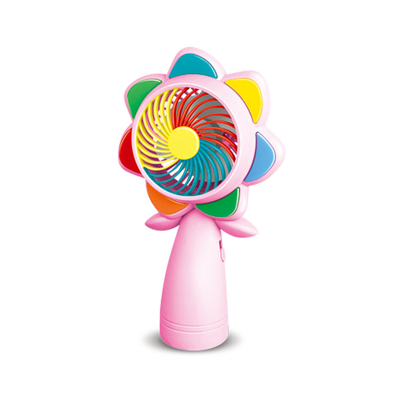Unisex Portable Mini Hand Fan in Flower Design Stornfield