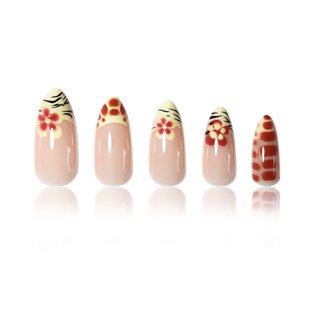 Artistic Floral Press-On Nail Set Stornfield 1787368887