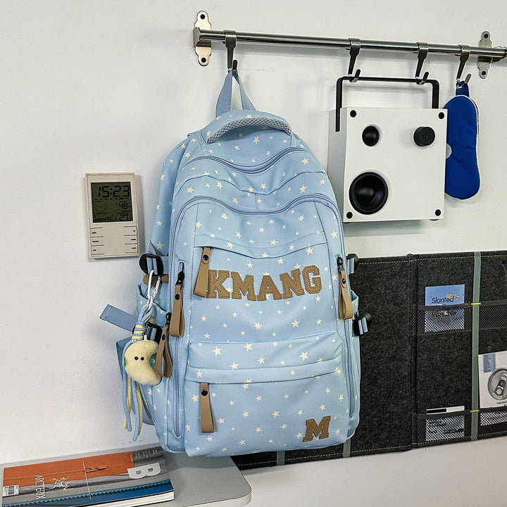 Trendy Star-Patterned Backpack Stornfield