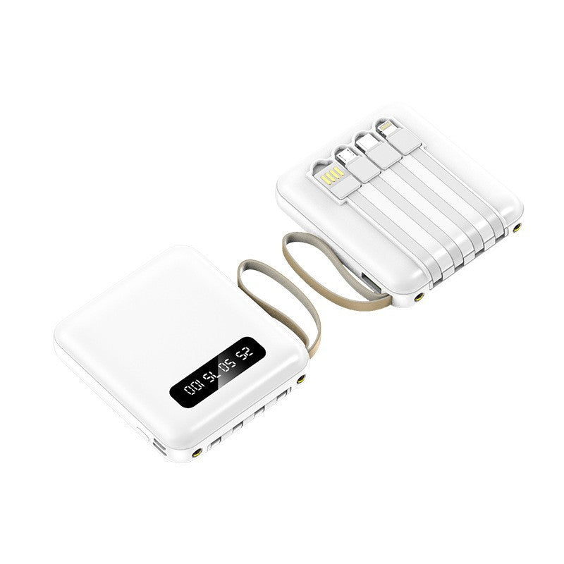 Compact power bank with integrated charging cables Stornfield