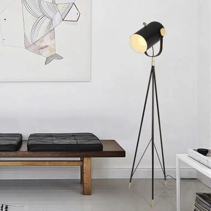 Modern Adjustable Floor Lamp with Tripod Base