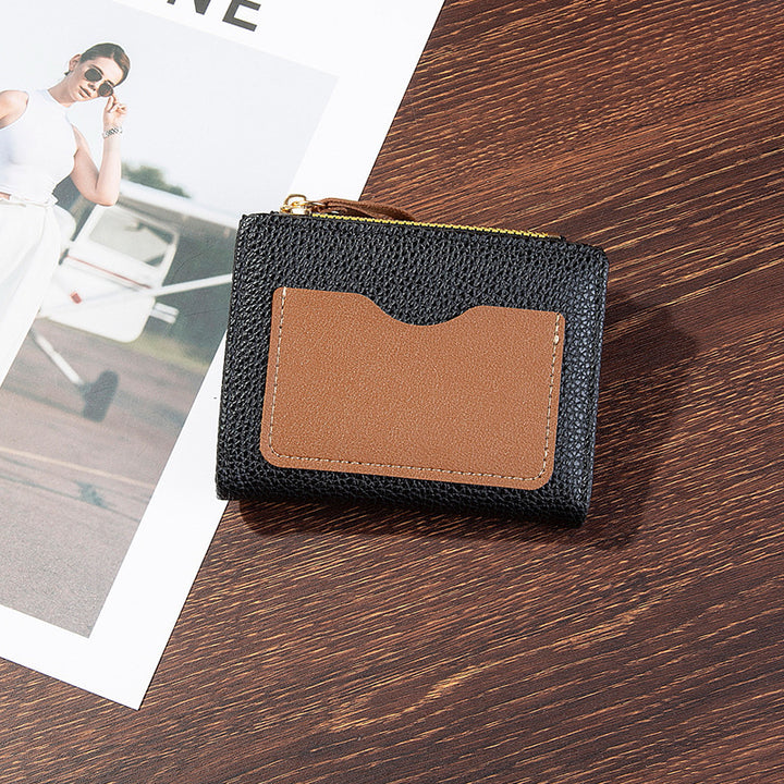 Compact Textured Zipper Wallet Stornfield