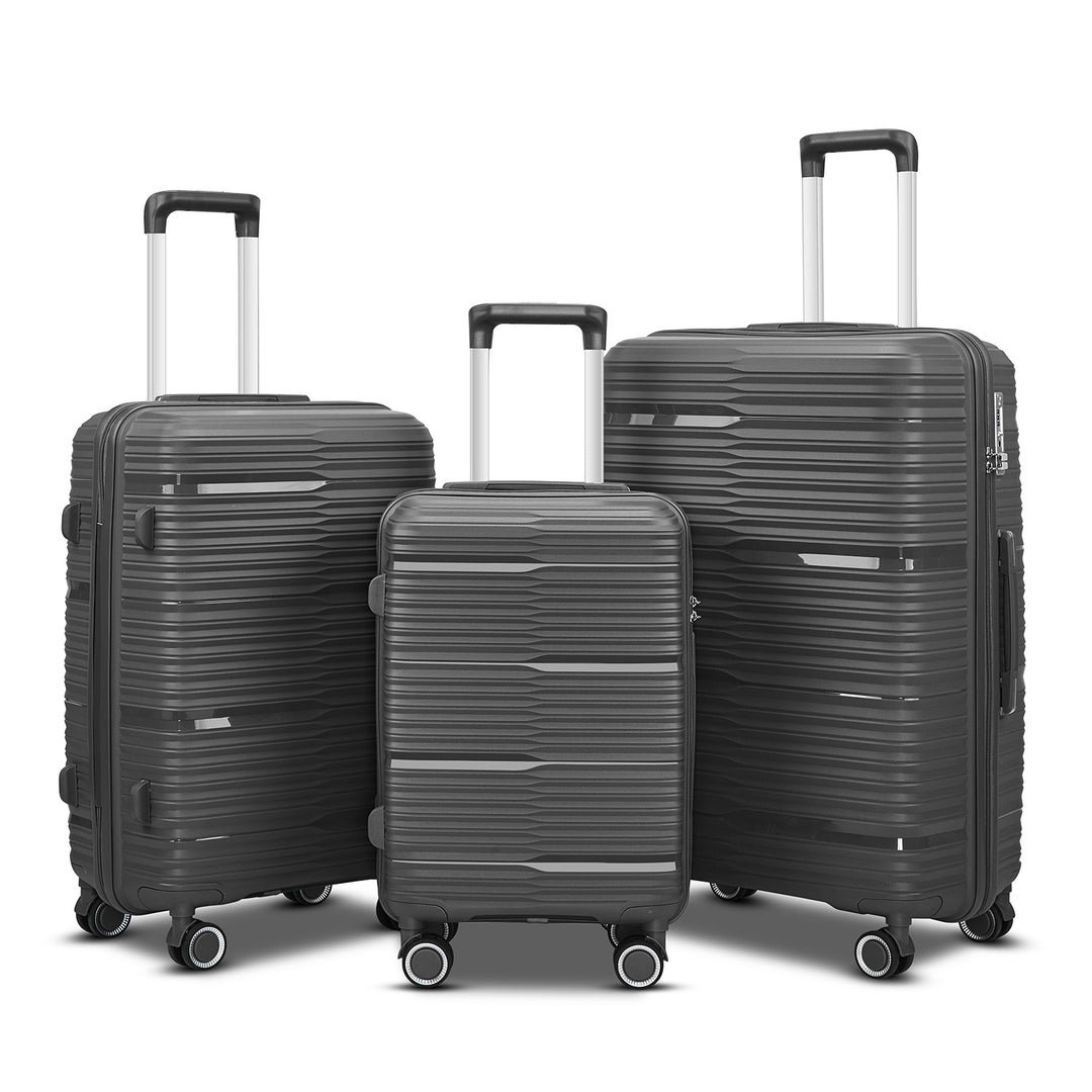 Women's Stylish Textured Hard Shell Luggage Set Stornfield