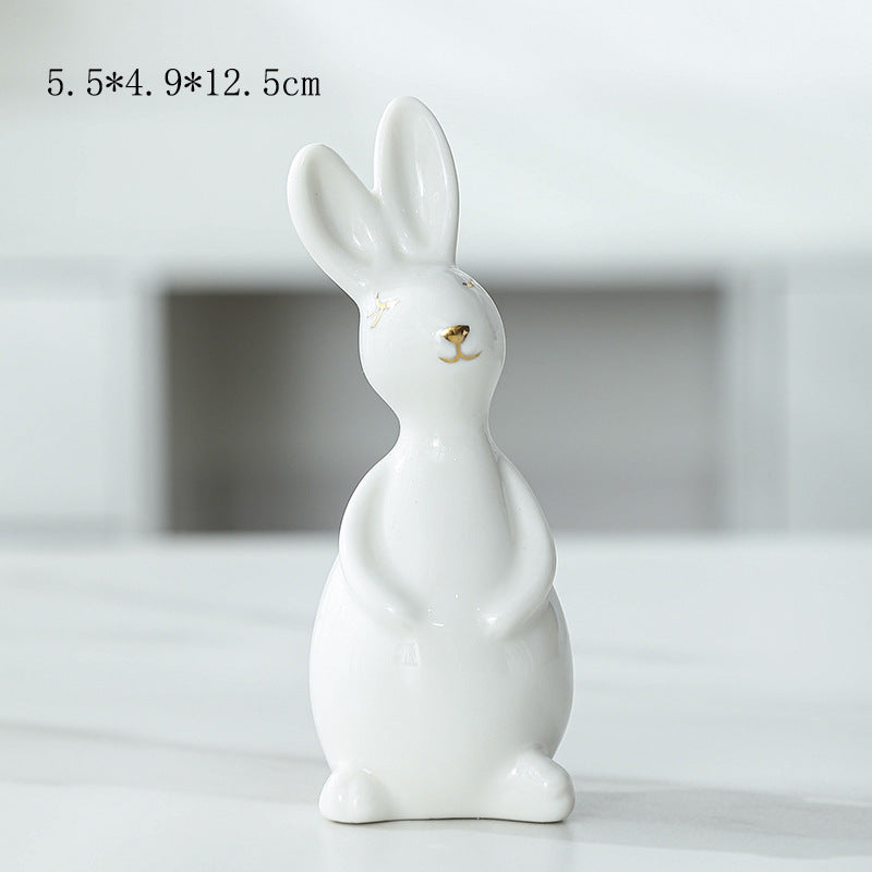 Ceramic Bunny Figurine Stornfeild