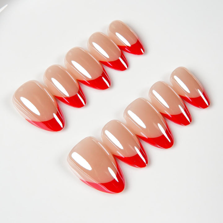 Stylish French Tip Press-On Nails