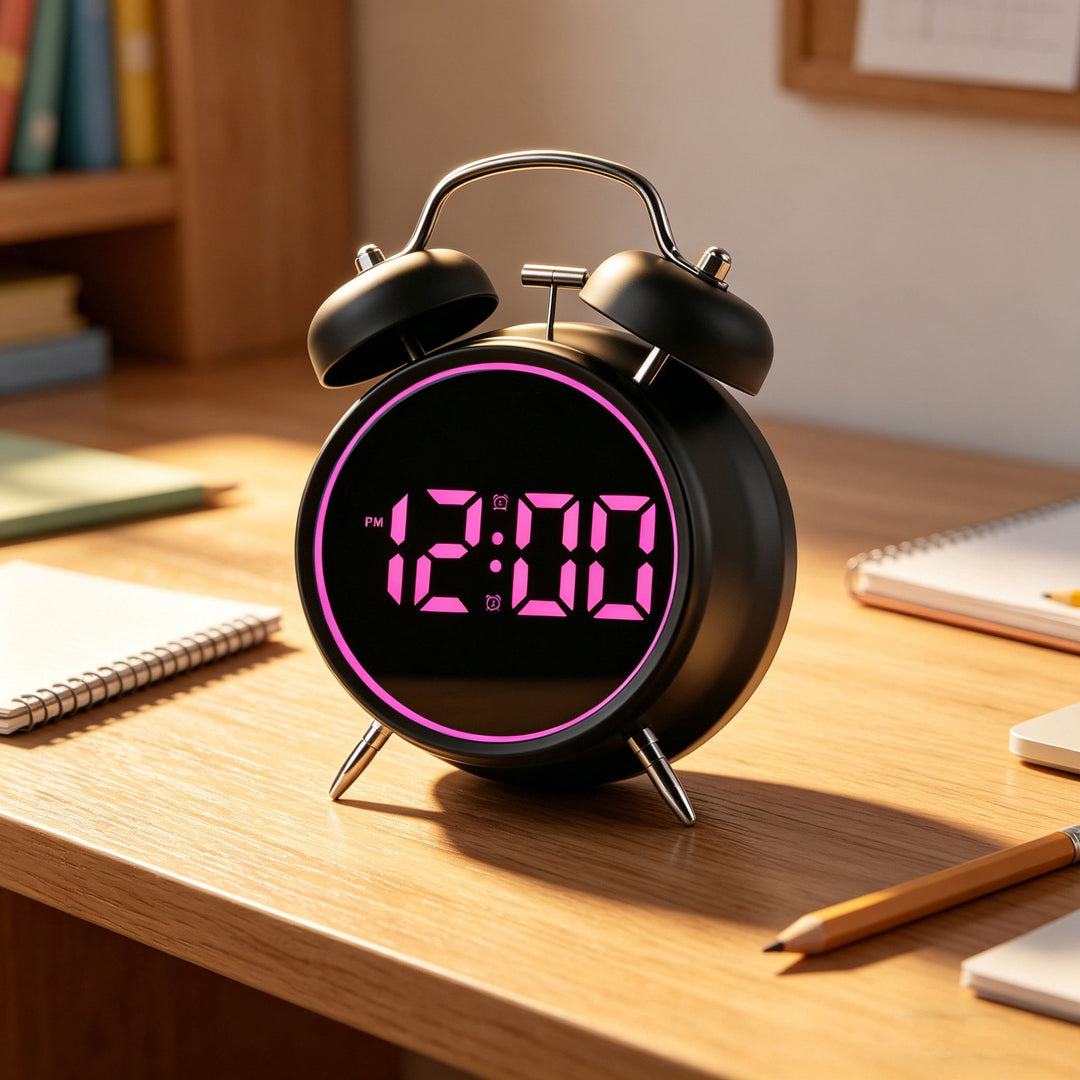 Digital alarm clock with large LED display and dual alarm function Stornfield