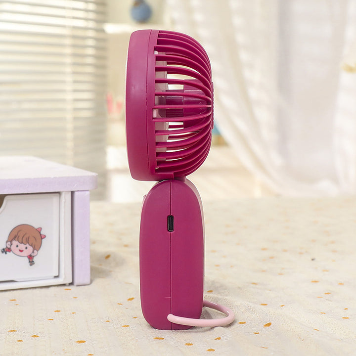 Women Portable Hand Fan with USB Connection and Flexible Tilt Stornfield