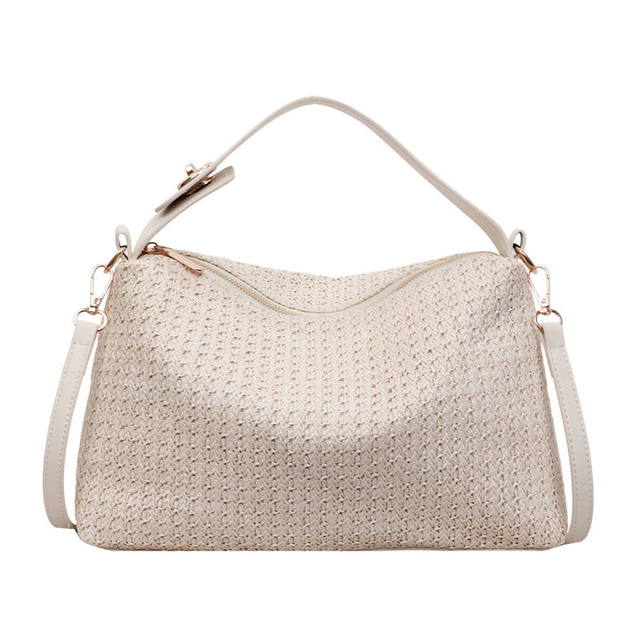 Elegant Straw Bag with Removable Shoulder Strap Stornfield