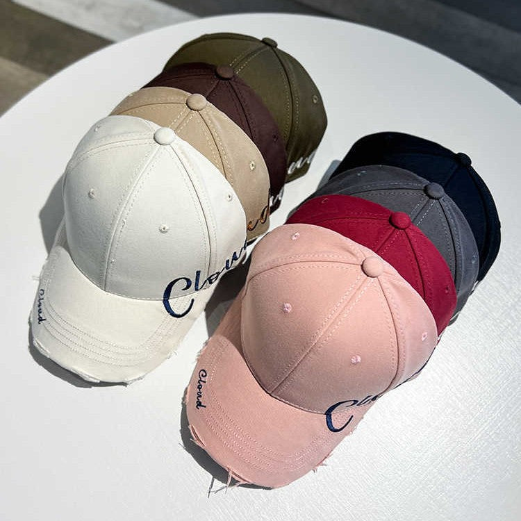 Women's Distressed Casual Cotton Baseball Cap Stornfield