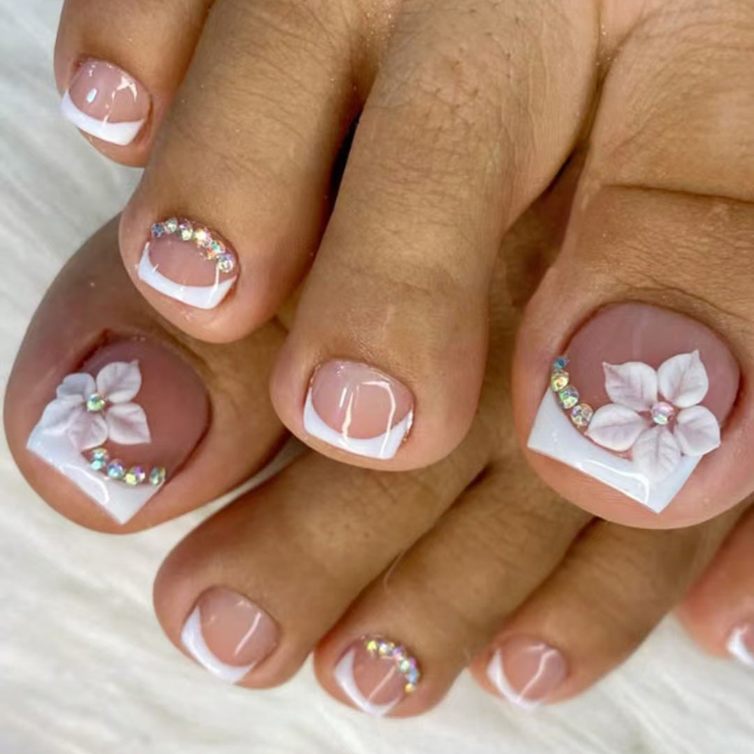 Floral Accent Pedicure Nail Art Kit
