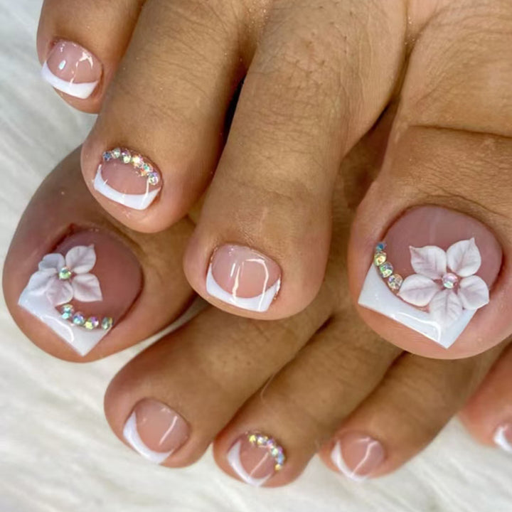 Floral Accent Pedicure Nail Art Kit
