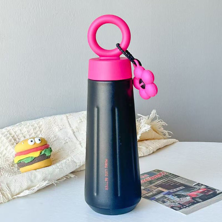 Ladies stylish water bottle with practical carry handle Stornfield