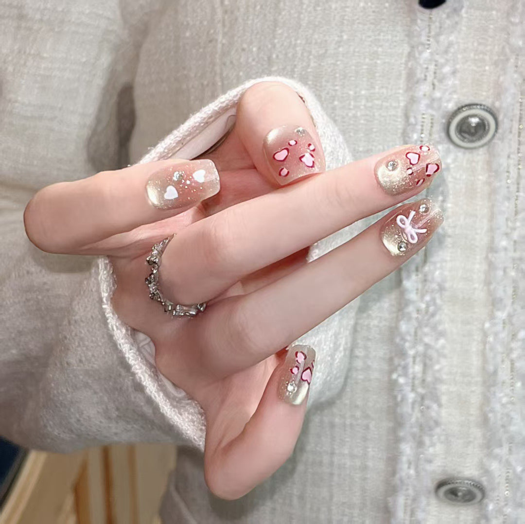 Premium Glittering Press-On Nail Extensions Stornfield