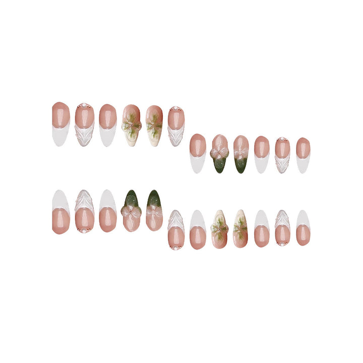 Elegant Floral Press-On Nail Art Stornfield