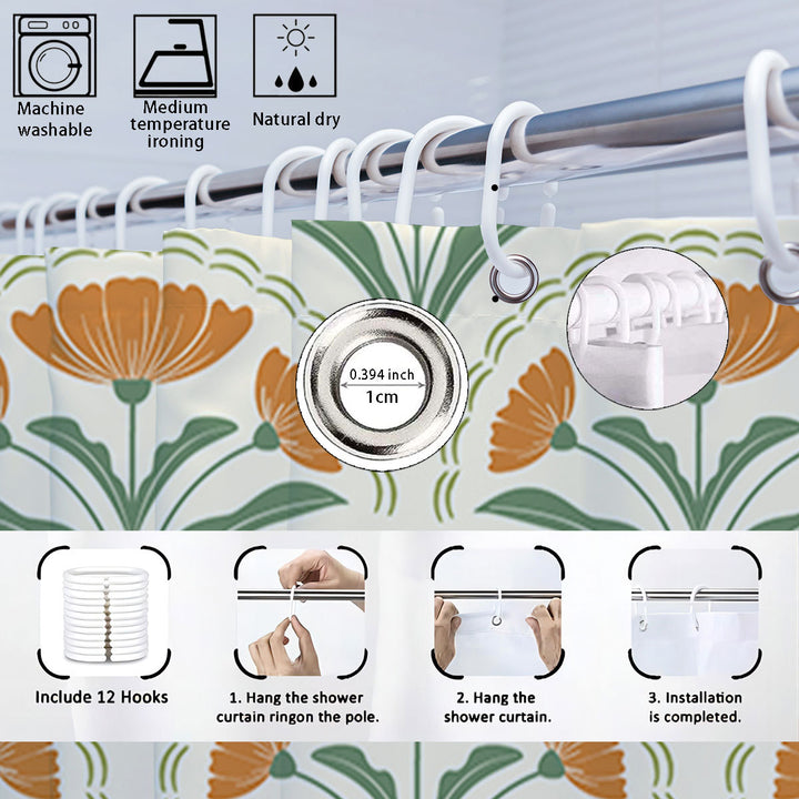 Bohemian-Themed Four-Piece Digital Bathroom Set Stornfield