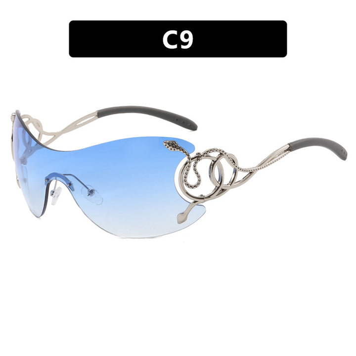 Women’s futuristic sunglasses with playful design Stornfield