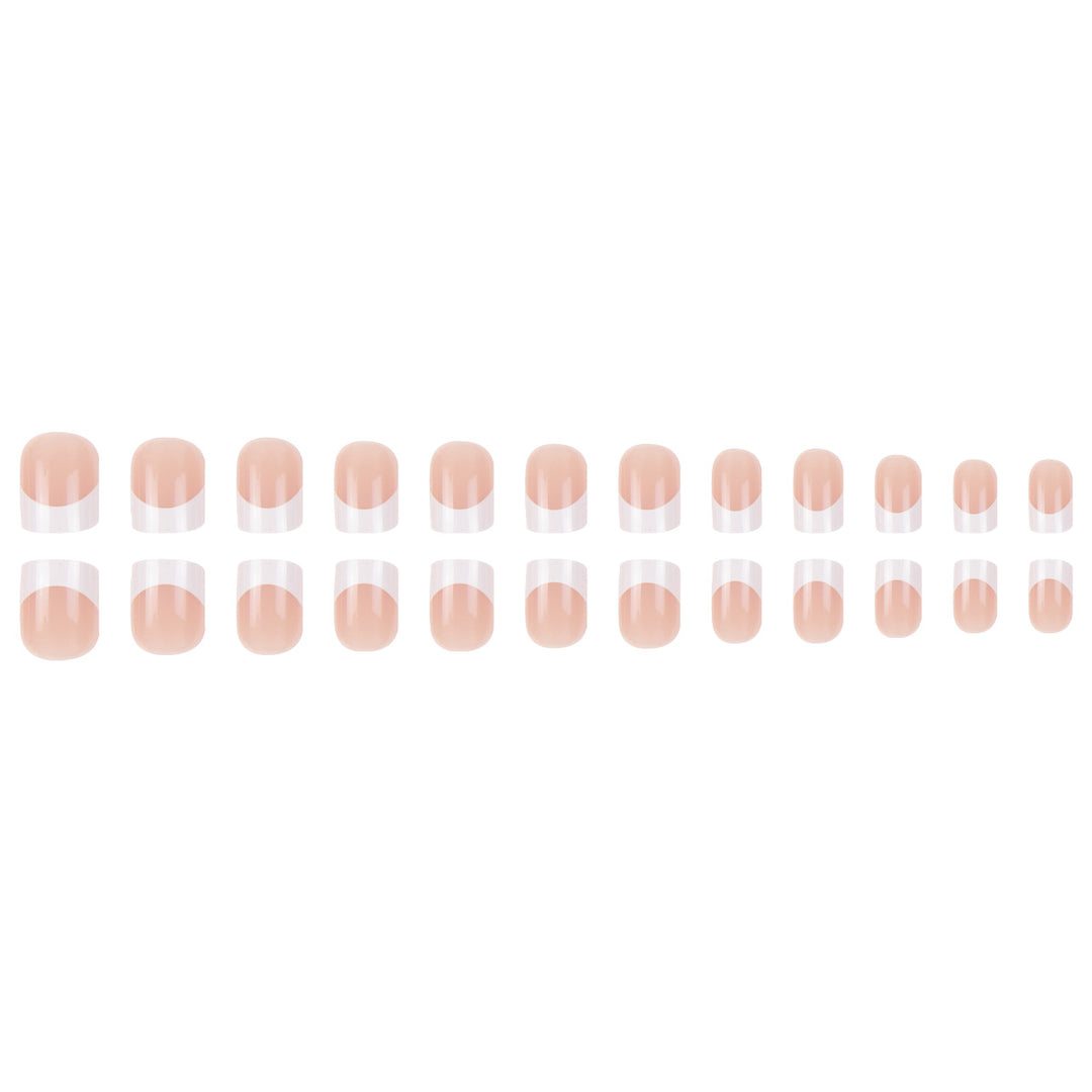 Elegant French Tip Press-On Nail Art Stornfield
