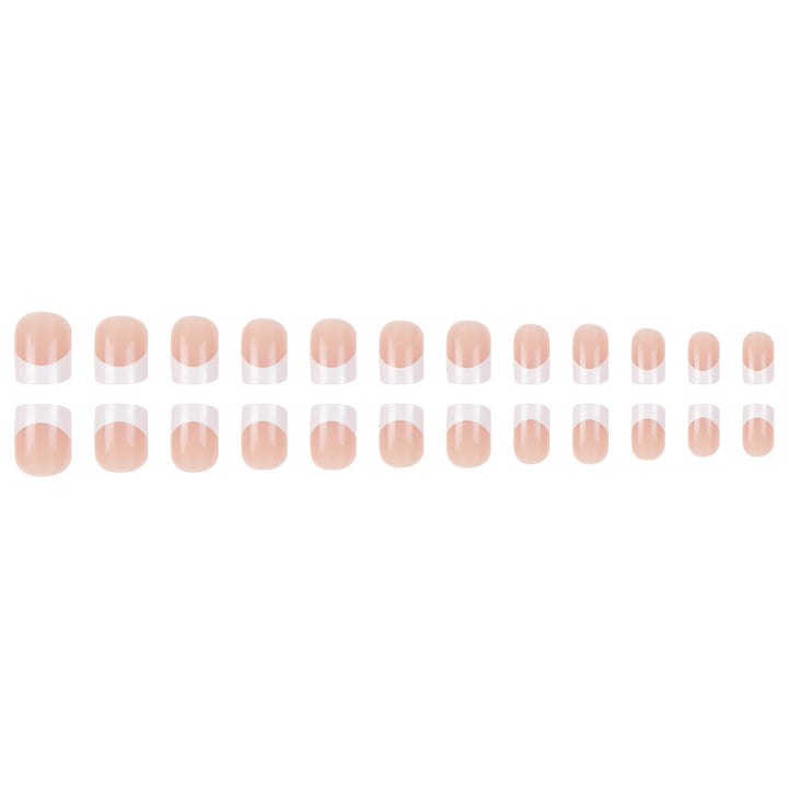 Elegant French Tip Press-On Nail Art Stornfield
