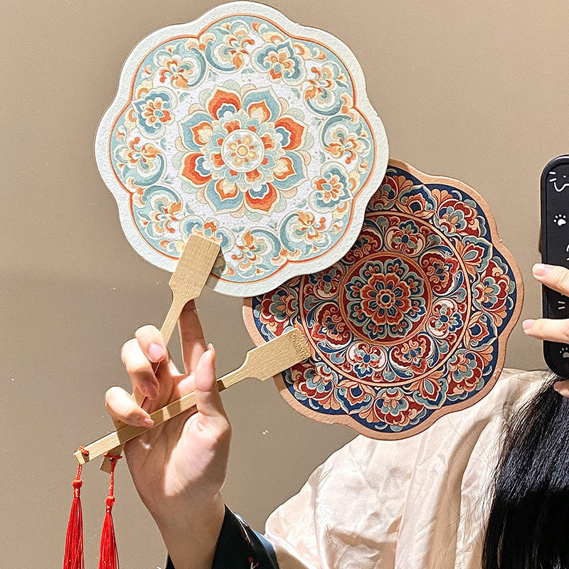Handcrafted Fan Made of Bamboo and Paper Stornfield