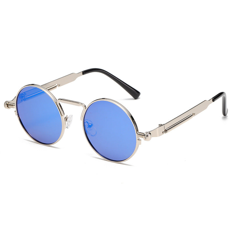Women's fashionable round sunglasses with precise metal frame Stornfield