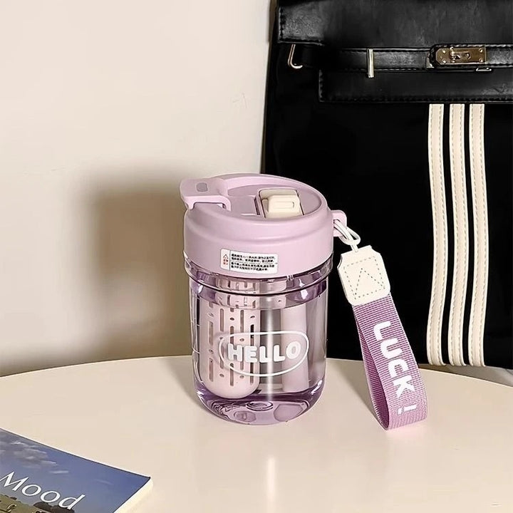 Ladies stylish drinking bottle with integrated carrying system Stornfield