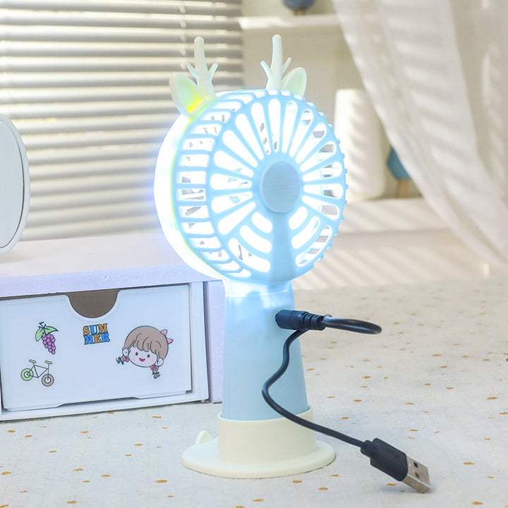 Women's Portable LED Fan in Cute Rabbit Design Stornfield