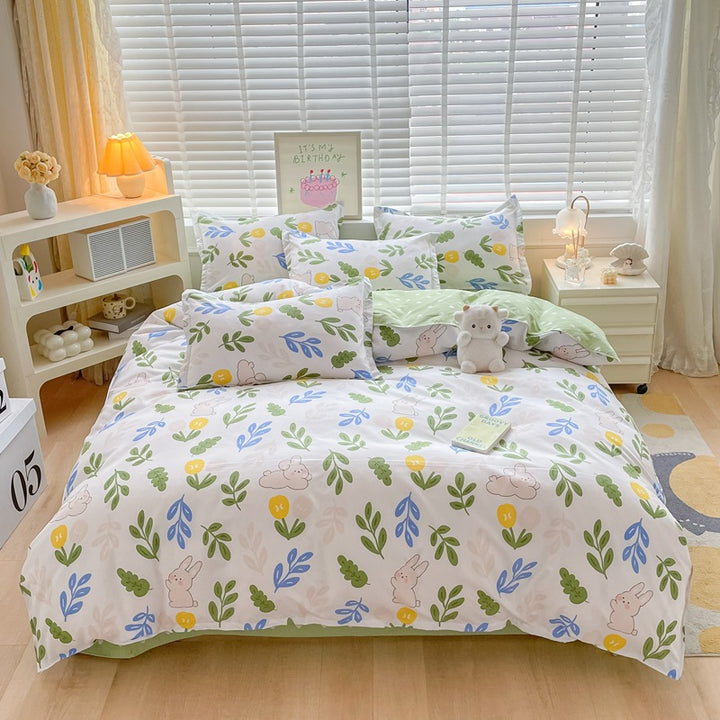 Floral Printed Duvet Cover Set