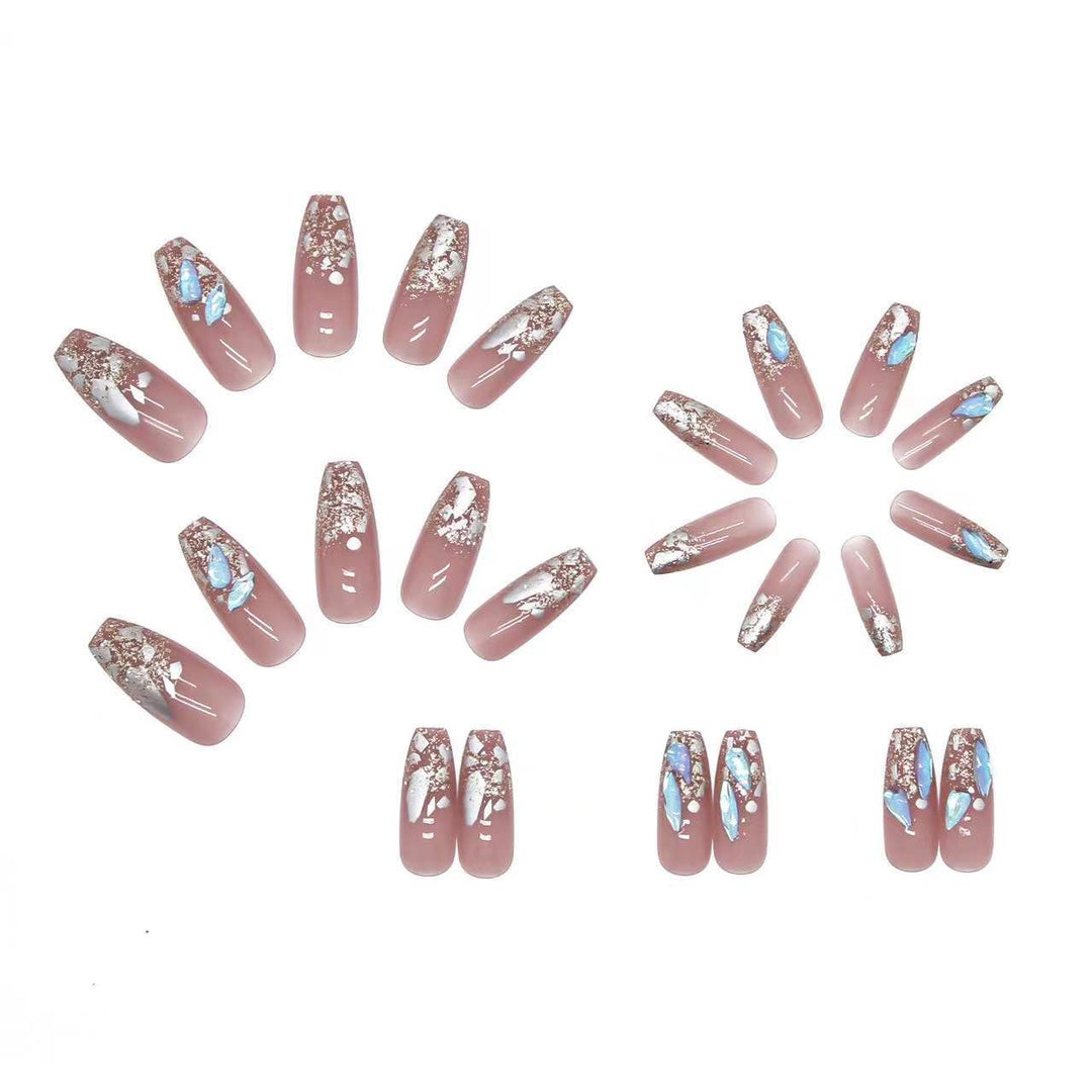 Artificial nails with stylish floral accents Stornfield