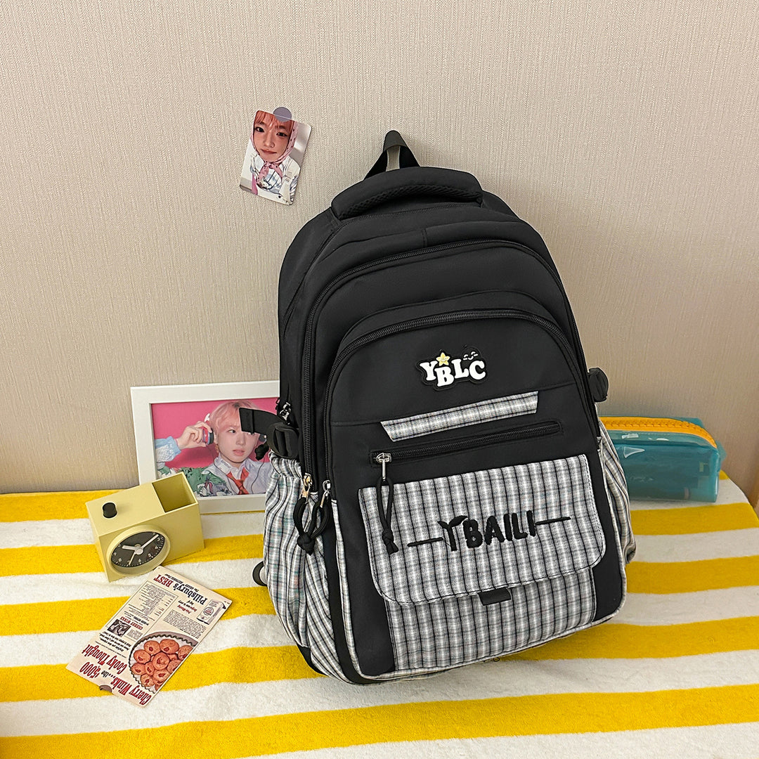 Stylish Checked Backpack Stornfield