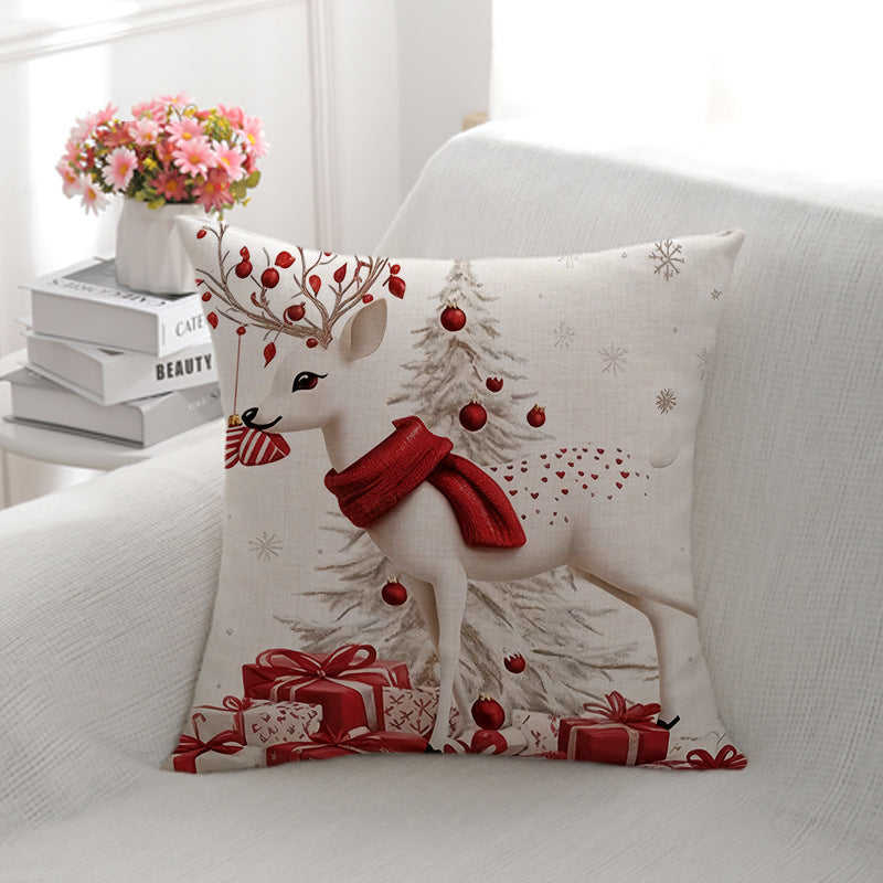 Festive Santa Clfrom Decorative Throw Pillow