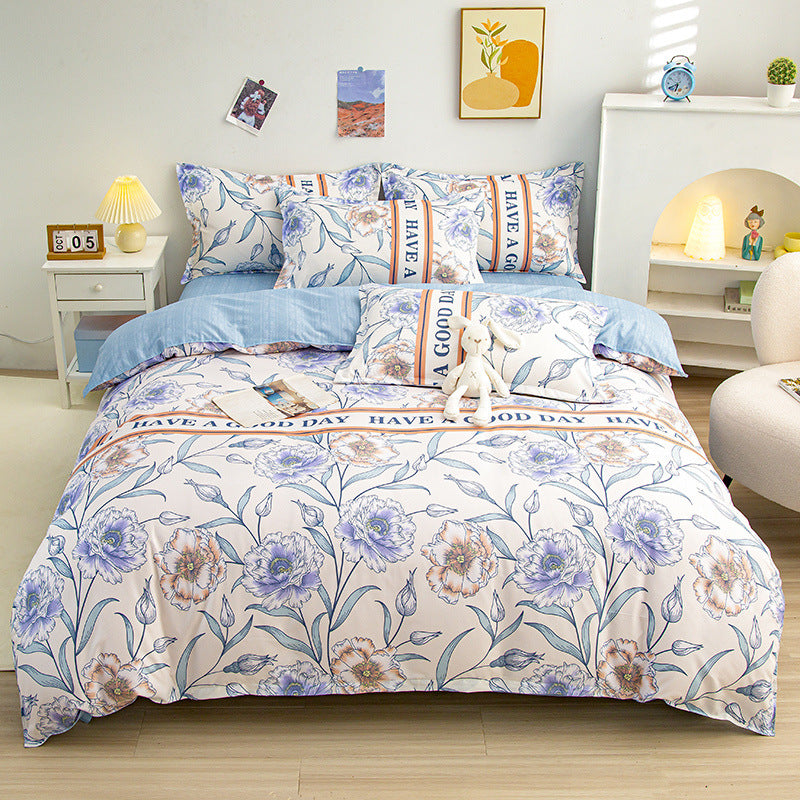 Floral Pattern Decorative Bedding Set