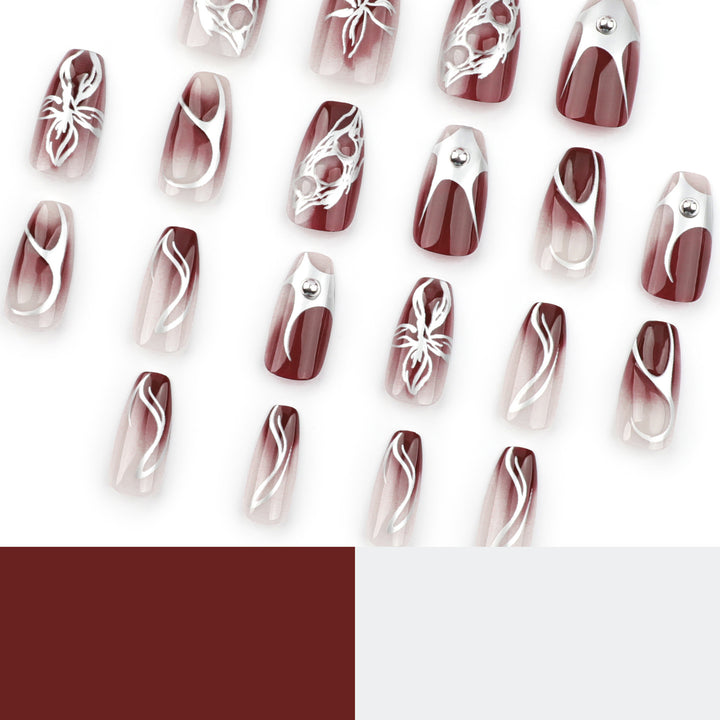 Artful Nail Extensions with Filigree Design Stornfield