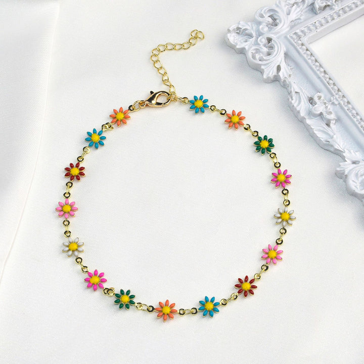 Colorful Floral Chain Bracelet Stornfield